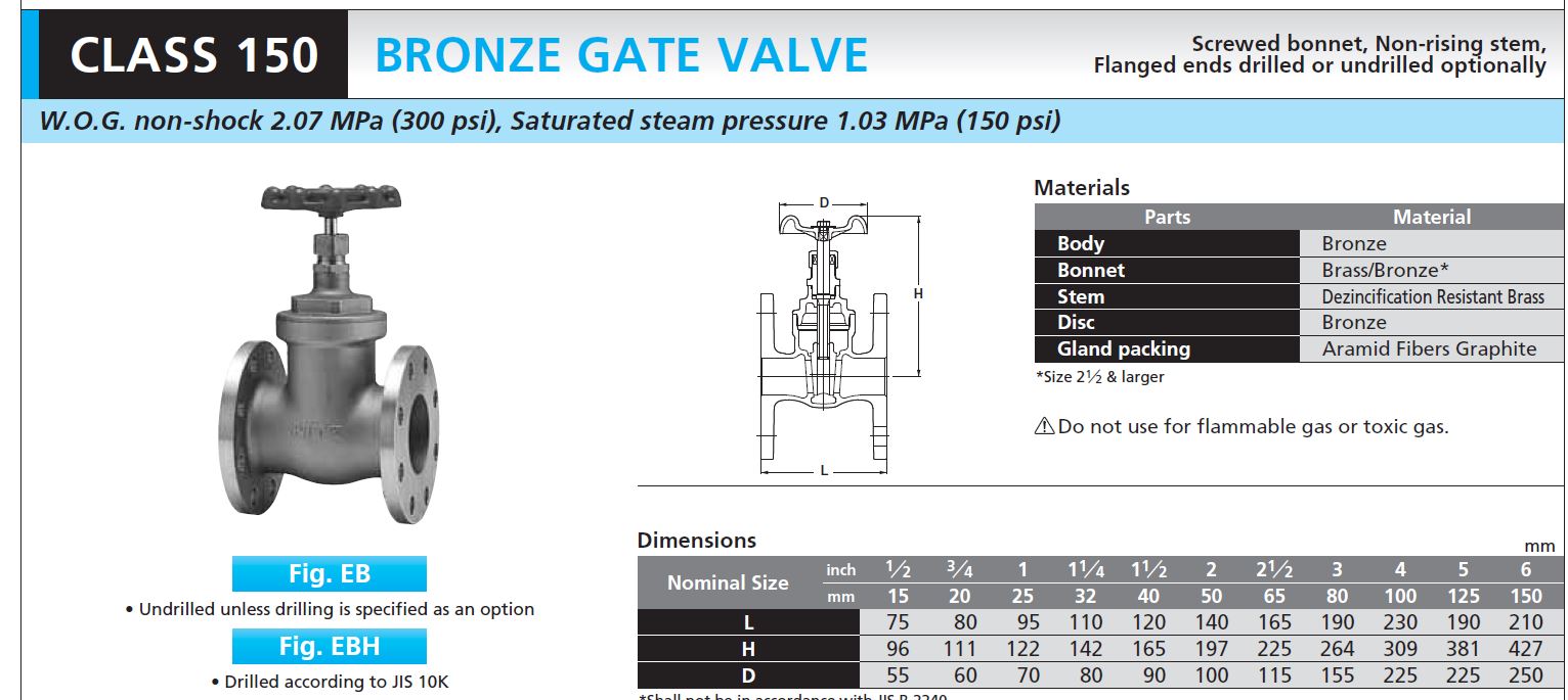 EB/EBH gate valve